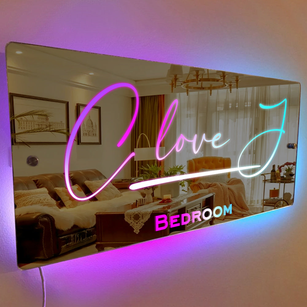 Personalized Multi-Colored LED Mirror