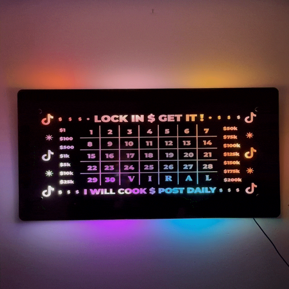 TikTok LED Affiliate Manifestation Mirror