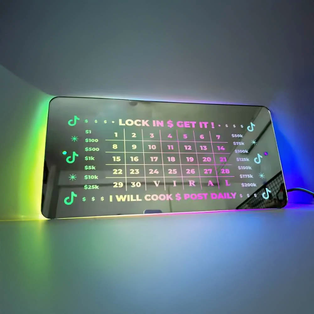 TikTok LED Affiliate Manifestation Mirror