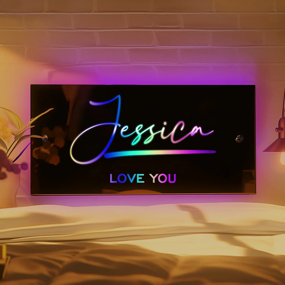 Personalized Multi-Colored LED Mirror