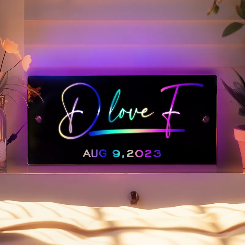 Personalized Multi-Colored LED Mirror