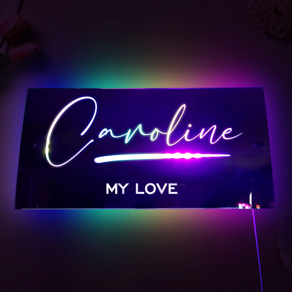 Personalized Multi-Colored LED Mirror